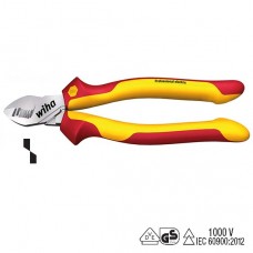 Wiha Cable Cutter Professional Electric - Individually Tested Protective Insulation 1,000 V AC, VDE and GS Tested - 160 mm - 34743